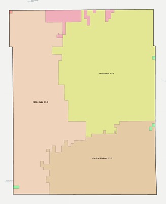 Aurora County SD school district boundaries map