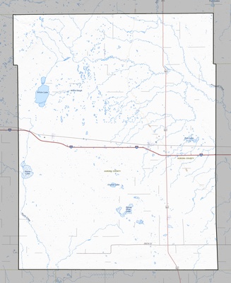 Aurora County SD USGS topo map