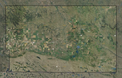 Bennett County SD USGS imagery and topo map