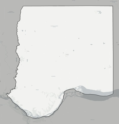 Bon Homme County SD county basemap context