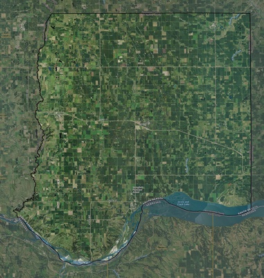 Bon Homme County SD USGS imagery and topo map
