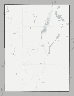 Brown County SD county basemap context