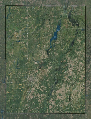 Brown County SD USGS imagery and topo map