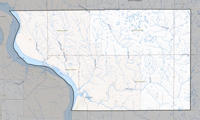 Buffalo County SD USGS topo map