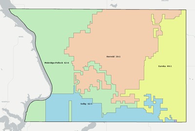 Campbell County SD school district boundaries map