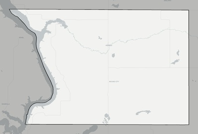 Campbell County SD county basemap context