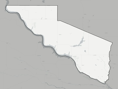 Charles Mix County SD county basemap context
