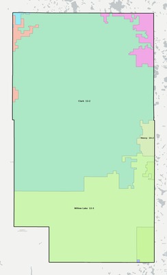 Clark County SD school district boundaries map
