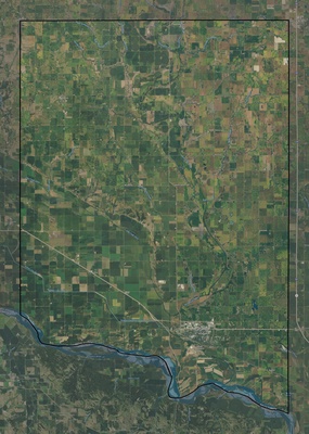 Clay County SD USGS imagery and topo map