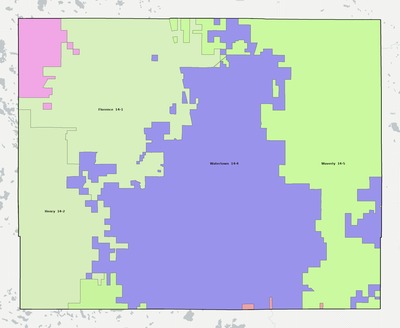 Codington County SD school district boundaries map