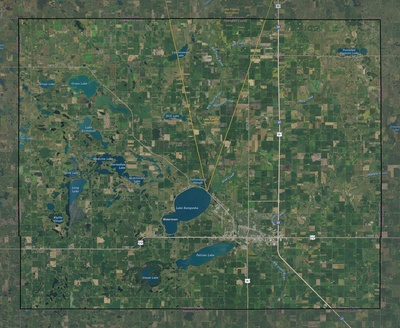 Codington County SD USGS imagery and topo map