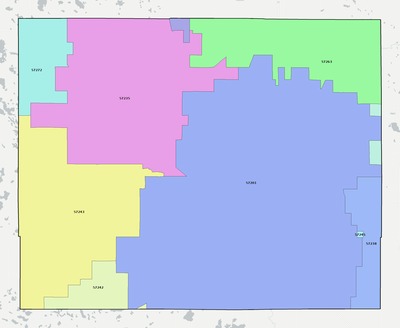 Codington County SD ZIP code boundaries map