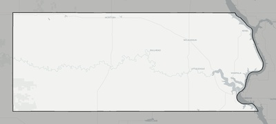 Corson County SD county basemap context