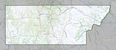 Custer County SD USGS topo map