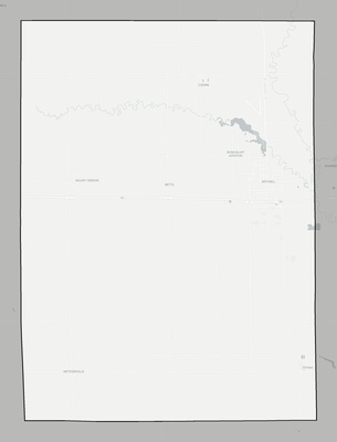 Davison County SD county basemap context