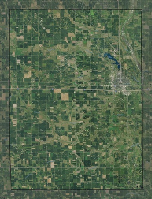Davison County SD USGS imagery and topo map