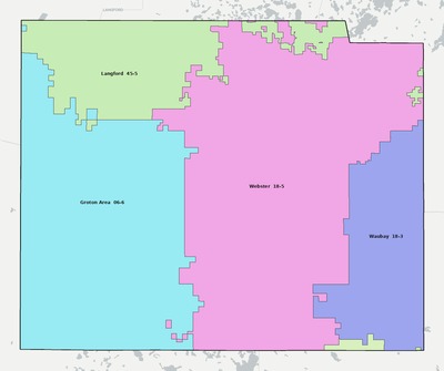 Day County SD school district boundaries map