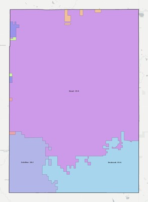 Deuel County SD school district boundaries map