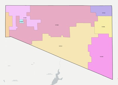 Douglas County SD ZIP code boundaries map
