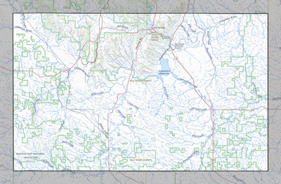 Fall River County SD USGS topo map