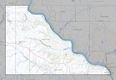 Gregory County SD USGS topo map