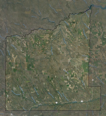 Haakon County SD USGS imagery and topo map