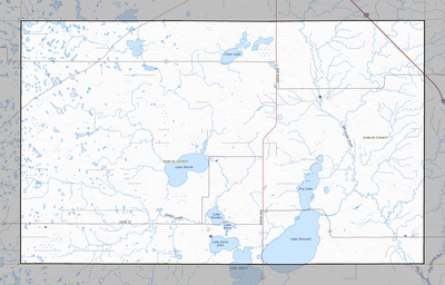 Hamlin County SD USGS topo map
