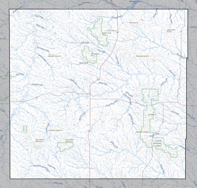 Harding County SD USGS topo map