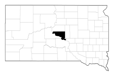 Hughes County in South Dakota