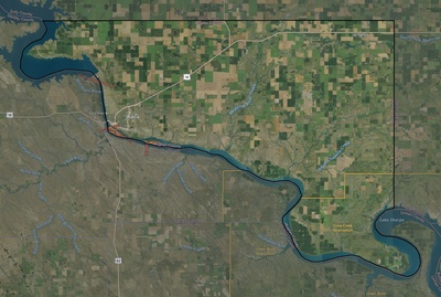 Hughes County SD USGS imagery and topo map