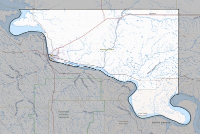 Hughes County SD USGS topo map