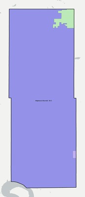 Hyde County SD school district boundaries map