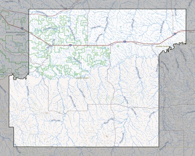 Jackson County SD USGS topo map
