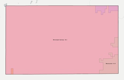 Jerauld County SD school district boundaries map
