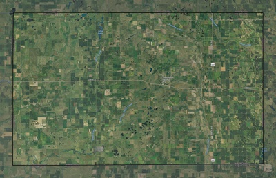 Jerauld County SD USGS imagery and topo map