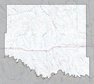 Jones County SD USGS topo map