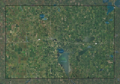 Kingsbury County SD USGS imagery and topo map