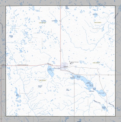 Lake County SD USGS topo map