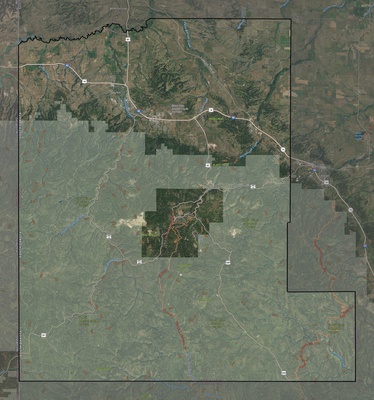 Lawrence County SD USGS imagery and topo map