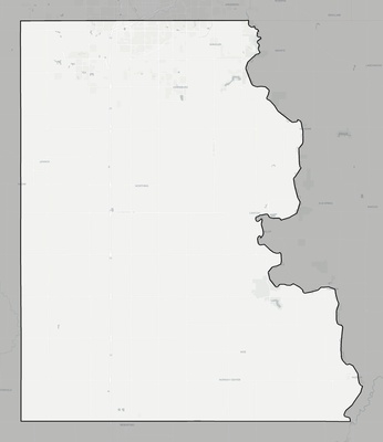 Lincoln County SD county basemap context