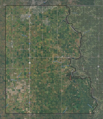 Lincoln County SD USGS imagery and topo map
