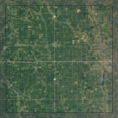 McCook County SD USGS imagery and topo map