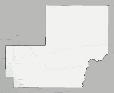 Meade County SD county basemap context