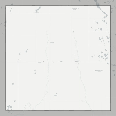 Miner County SD county basemap context