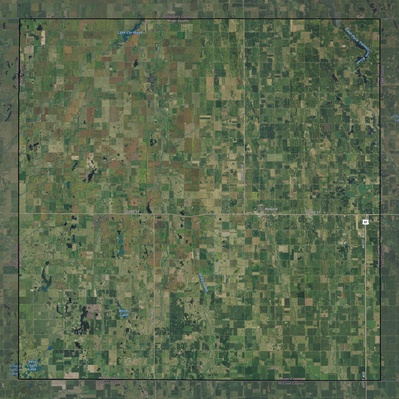 Miner County SD USGS imagery and topo map