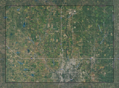 Minnehaha County SD USGS imagery and topo map