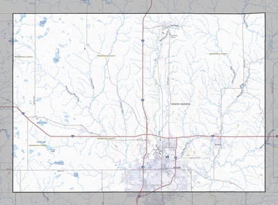 Minnehaha County SD USGS topo map