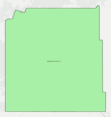 Oglala Lakota County SD school district boundaries map