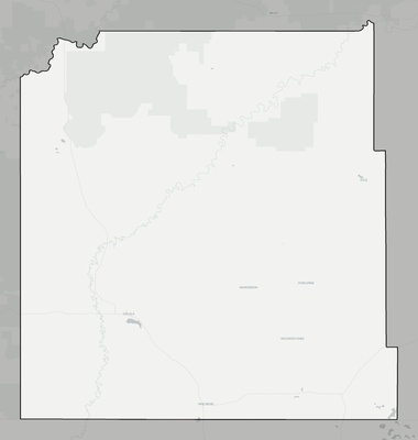 Oglala Lakota County SD county basemap context