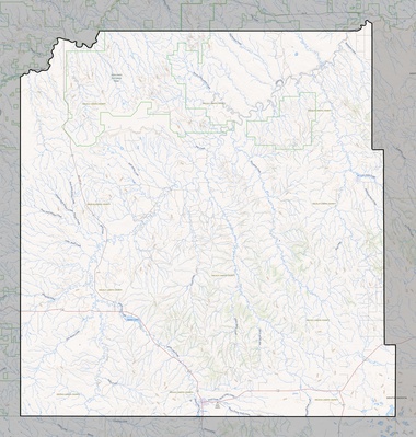 Oglala Lakota County SD USGS topo map